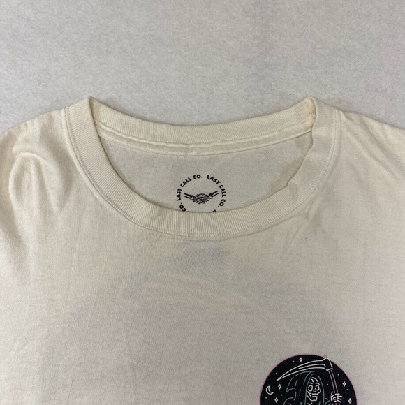 Will Work 4 Beer Grim Reaper Graphic Tee Thrifted Vintage Style Size XL - Picture 8 of 13